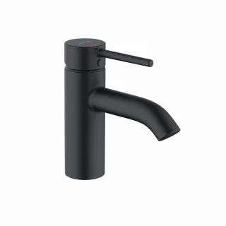 Kludi BOZZ Waschtischarmatur 75mm EcoPlus, ohne Ablaufgarnitur mattschwarz, 383893976 383893976