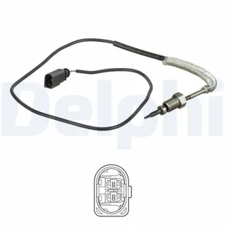 Delphi Abgastemperatursensor Audi A4 B7 TS30158