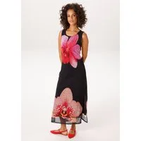 Aniston CASUAL Sommerkleid mit großflächigen Batikblüten bedruckt