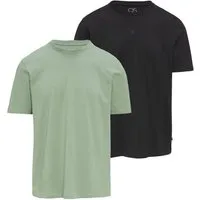 QS T-Shirt Basic (2-tlg) Rundhals, kurzarm, Logo, im 2er Pack