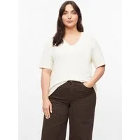 s.Oliver Kurzarmshirt T-Shirt T-Shirt mit V-Ausschnitt