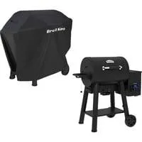 Crown Pellet Smoker 400 - BUNDLE schwarz, iQue Smart Steuerung, inkl. Schutzhülle