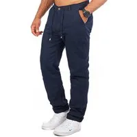 CARISMA Chinos Herren Leinen Baumwoll Mix Hose lang angenehm regular fit 2220-RF in Unifarbe
