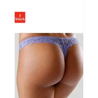 petite fleur by Lascana String (Packung, 3 Stück) hinten komplett aus zarter Jacquardspitze