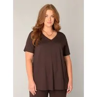 Base Level Curvy T-Shirt Alba mit V-Ausschnitt