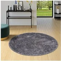 Snapstyle Hochflor-Teppich Hochflor Shaggy Teppich Feeling Mix Rund, Rund, Höhe: 48 mm