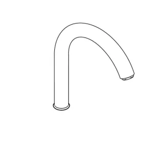 hansgrohe Auslauf für Spültischmischer 92830800 Standmodell steel