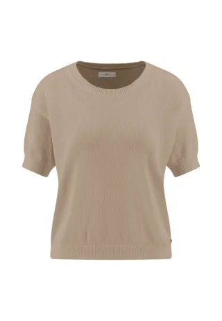 FYNCH-HATTON - SHIRT O-NECK KNITTED hazelnut sand - Gr. - XS