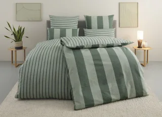 OTTO home Bettwäsche "Sari" 2 Stk. in verschiedenen Qualitäten, moderne Bettwäsche mit Streifen