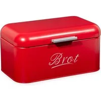 Zedelmaier Brotkasten Brotkasten aus Metall,Brot Lange Aufbewahren,Retro Brot Box mit Deckel, (1-tlg., MBH001&2), Stapelbar Brotaufbewahrungsbox