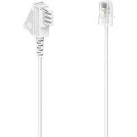 Hama DSL-Box-Kabel, TAE-F-Stecker - Modular-Stecker 8p2c, 10 m, Weiß Telefonkabel