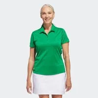 adidas Performance Poloshirt SOLID PERFORMANCE SLEEVE FÜR DAMEN mit Druckknopfverschluss, aus Polyester, leichtes Pikeematerial