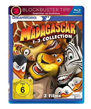 Madagascar 1-3 [Blu-ray]