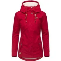 Ragwear Winterjacke Monade Damen Winterparka mit Kapuze und m. Fleece gefüttert