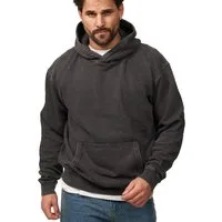 DAILY COTTON Hoodie im Oversize Schnitt Unifarben - Kapuzenpullover Loose-Fit Herren Basic Kapuzen-Sweatshirt Oversized Raglan Sweater