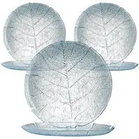 Luminarc Gebäckteller Luminarc Aspen Teller flach 19 cm 6er Set, Glas, (Spar-Set)