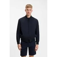 BOSS ORANGE Blouson Osruf Rippbündchen, Regular Fit, 2-wege-Reißverschluss