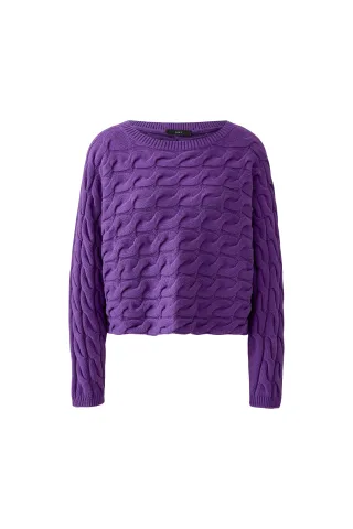 Oui - SIRAH Pullover amaranth purple - Gr. - 38