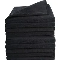 Hometex Premium Textiles Geschirrtuch Mikrofaser Putztuch, Staubtuch Reinigungstuch 40 x 40 cm, (10-tlg), Ideal für Autopflege, Küche und Barista