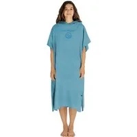 normani Badeponcho Damen Mikrofaser Badeponcho Nosara, Midilänge, Polyester, Kapuze, Schlupf, Surfer Poncho + Badetuch aus recyceltem Material