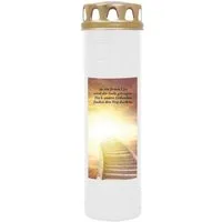 HS Candle Grabkerze mit Motiv 100h Brenndauer (1-tlg), Ø7xH25 cm, Grabkerze mit Motiv im 1er, 3er, 6er, 9er Pack