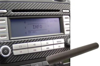 Premium Innenraum Zierleisten Dekor Blende Design Folie Auto Set in Braun Matt