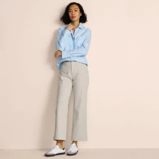 Chino-Culotte für Damen, Damen, size: regular, Beige, Elasthan/Baumwoll-Mischung, by Lands' End