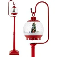COSTWAY Weihnachtsfigur (1 St), beleuchtete Weihnachtsdeko, mit Musik, 173cm