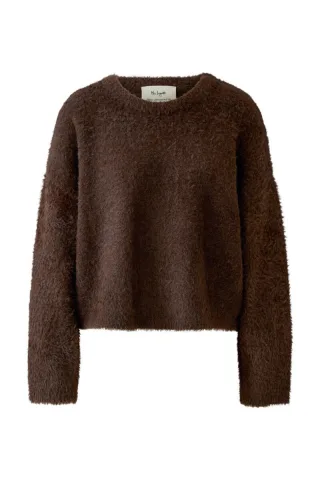 Miss Lagotte - Flauschiger Pullover braun - Gr. - 36