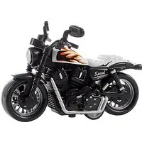 Toi-Toys Spielzeug-Motorrad MOTORRAD Chopper mit Rückzug 9cm Modell Motorcycle 05 (Weiss), Bike Spielzeug Kinder