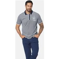 Jan Vanderstorm Poloshirt HERFINN in Melange-Optik