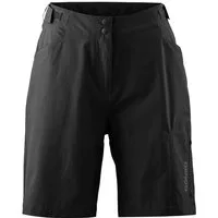 Gonso Fahrradhose Adventure Shorts W Damen Radhose mit einknöpfbarer Radunterhose mit Sitzpolster