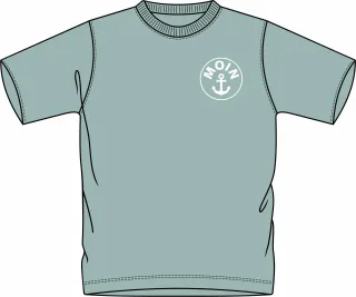 BASEFIELD - Ki.-T-Shirt mn cool salbei - Gr. - 164