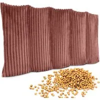 Amilian Kirschkernkissen 55x20 cm Körnerkissen 100% Kirschkerne - Nacken Schulter Mikrowelle, Wärme- und Kältekissen, für Nacken, Schulter, Rücken und Bauch