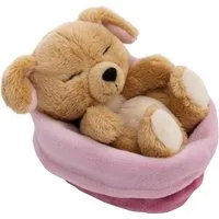 Nici Kuscheltier Sleeping Pets, Hund beige, 12 cm, im Körbchen
