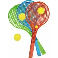 Sport-Knight® Softballschläger Softball Tennis Fun Set 3tlg. 2 Schläger, 1 Ball, Kunststoff, (3-tlg.-Set, Rot)