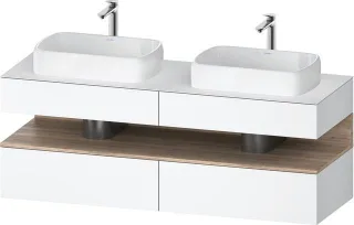 Duravit Qatego Konsolenwaschtischunterbau wandhängend Weiß Matt 1600x550x600 mm - QA4779055180000 QA4779055180000