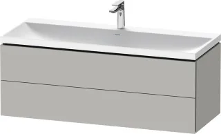 Duravit L-Cube c-shaped Set wandhängend Betongrau Matt 1200x480x480 mm - LC6953O07070000 LC6953O07070000