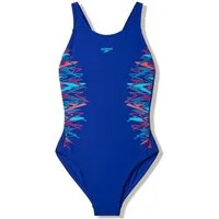 Speedo Badeanzug Placement Muscleback sportliche Ausrichtung, chlorbeständiges Material, schnell trocknend