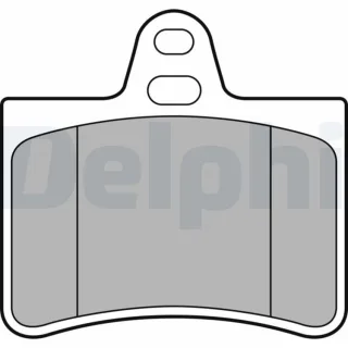 Delphi Bremsbel?ge hinten Citroen C5