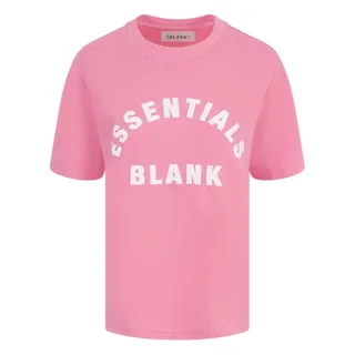 Blank Essentials - T-Shirt für Damen, Übergroßer Boyfriend (Pop Rosa)