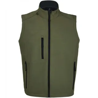 SOLS Herren Rallye Soft Shell Bodywarmer Jacke (Dunkelgrün)