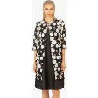 Kraimod Jackenblazer lang mit florales Muster