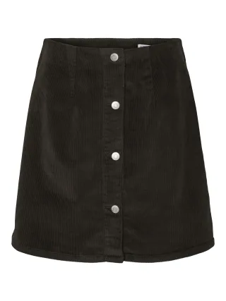VERO MODA - VMETTA HR SHORT CORD SKATER SKIRT NOOS chocolate torte - Gr. - M