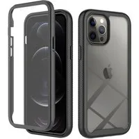 betterfon Handyhülle für Apple iPhone 12 Pro Max TPU Case mit 360° Rundumschutz, 360 Grad Hülle mit Displayschutz und Fingerprint