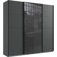 Wimex Schwebetürenschrank Norderstedt INKLUSIVE 2 Stoffboxen und 2 zusätzliche Einlegeböden, mit Glastür