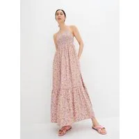 bonprix Maxikleid gemustert, aus Viskose, Regular Fit, ärmellos