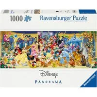 Ravensburger Puzzle Disney Classics, Panorama, Disney Gruppenfoto, 1000 Puzzleteile, Made in Germany