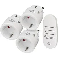 Comfort-Line Funk-Set Mini 3+1, Schaltsteckdose weiß