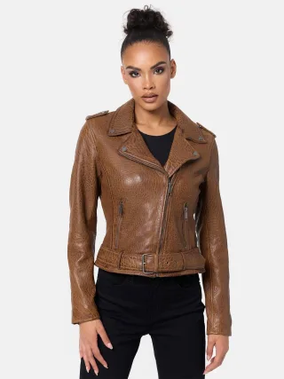 Tazzio Damen Lederjacke
